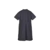 Vestido deportivo casual de manga corta con cuello de suéter y color liso «Negro»