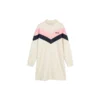 Vestido deportivo de patchwork con paneles en contraste «Negro Blanco Rosa»