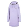 Vestido largo estampado de la serie Performance «Morado, blanco y negro»