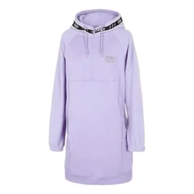 Vestido largo estampado de la serie Performance «Morado, blanco y negro»