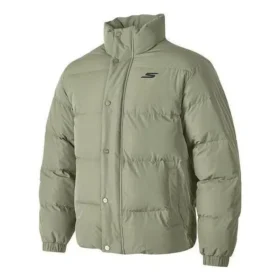 Waterproof jacket with printed letters «Olive Green»