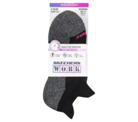 Work: Calcetines de talón bajo con lengüeta – Paquete de 3