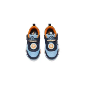 Zapatillas de correr «Azul claro, azul marino, naranja»
