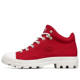 Zapatillas de lona de caña alta Jeremy Ville x Skechers Roadies Rojo/Blanco Zapatillas de lona de caña alta Jeremy Ville x Skechers Roadies Rojo/Blanco