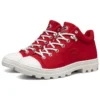 Zapatillas de lona de caña alta Jeremy Ville x Skechers Roadies Rojo/Blanco