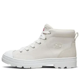 Zapatillas de lona de caña alta Roadies, color blanco