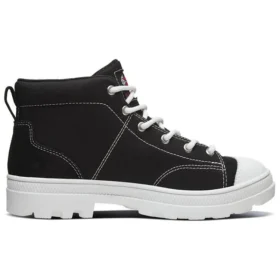 Zapatillas de lona de caña alta Roadies Negro Zapatillas de lona de caña alta Roadies Negro