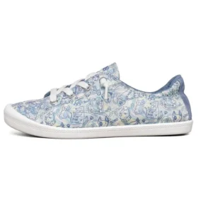 Zapatillas de lona de caña baja Beach Bingo Azul/Blanco Zapatillas de lona de caña baja Beach Bingo Azul/Blanco