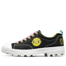 Zapatillas de lona de caña baja Jeremyville x Skechers Roadies, color negro