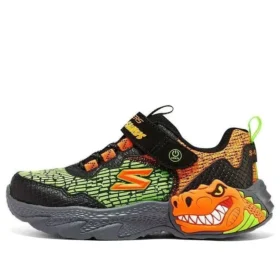 Zapatillas Dino-Lights «Verde Naranja Negro»
