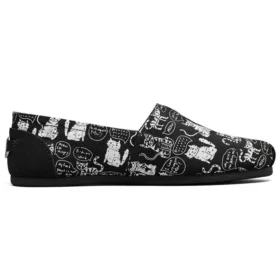 Zapatillas sin cordones Bob’s Plush Negro/Blanco