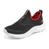 Zapatillas sin cordones «Negro Rojo»