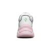 Zapatos bajos «D» de AMP, estilo papá, en blanco y rosa