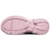 Zapatos bajos «D» de AMP, estilo papá, en blanco y rosa