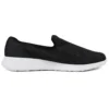 Zapatos casuales bajos sin cordones, negros