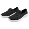 Zapatos casuales bajos sin cordones, negros