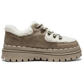 Zapatos casuales de plataforma alta «Marrón Blanco»
