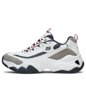 Zapatos D’ Lites 3.0 de caña baja, estilo «daddy», en blanco/gris/azul