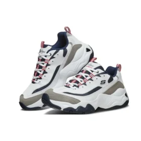 Zapatos D’ Lites 3.0 de caña baja, estilo «daddy», en blanco/gris/azul