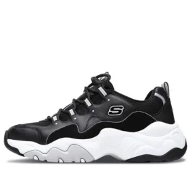Zapatos D lites 3.0 de caña baja para papá, negros/blancos