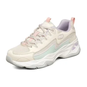 Zapatos D Lites 4.0 Panda Flatform Low Chunky, blancos