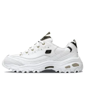 Zapatos D’ Lites de caña baja estilo «dad shoes» GS en blanco