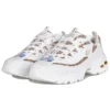 Zapatos D’ Lites de caña baja estilo papá, blancos/dorados