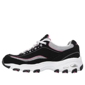 Zapatos D’ Lites de caña baja estilo papá Negro/Rosa
