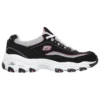 Zapatos D’ Lites de caña baja estilo papá Negro/Rosa