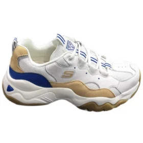 Zapatos D’ Lites de caña baja y suela gruesa Blanco/Azul