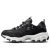 Zapatos D’ Lites de terciopelo de caña baja estilo papá Negro/Blanco