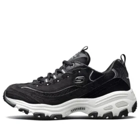 Zapatos D’ Lites de terciopelo de caña baja estilo papá Negro/Blanco Zapatos D’ Lites de terciopelo de caña baja estilo papá Negro/Blanco