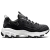 Zapatos D’ Lites de terciopelo de caña baja estilo papá Negro/Blanco