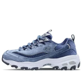 Zapatos D’ Lites de terciopelo, de caña baja y suela gruesa Gris/Azul