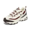 Zapatos D’ Lites Zip Along «Blanco, burdeos y gris»