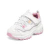 Zapatos de correr D’ Lites Strap con Memory Foam «Blanco Rosa»