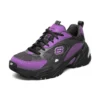 Zapatos de correr de caña baja One Punch Man x Skechers Stamina V2 Negro/Morado