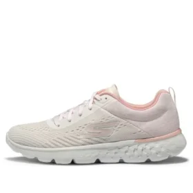 Zapatos de correr Go Run 400 de caña baja, blancos/rosa
