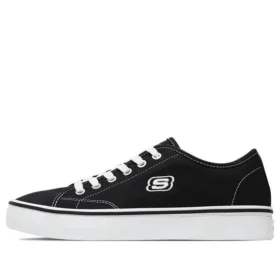 Zapatos de lona bajos con suela de copa, color negro