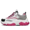 Zapatos de padre de caña baja Black Jack Gris/Blanco/Rosa