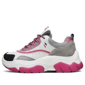Zapatos de padre de caña baja Black Jack Gris/Blanco/Rosa