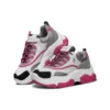 Zapatos de padre de caña baja Black Jack Gris/Blanco/Rosa