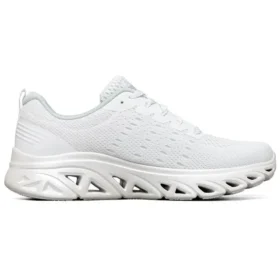 Zapatos de running de caña baja Glide-Step Sport Blanco/Plata