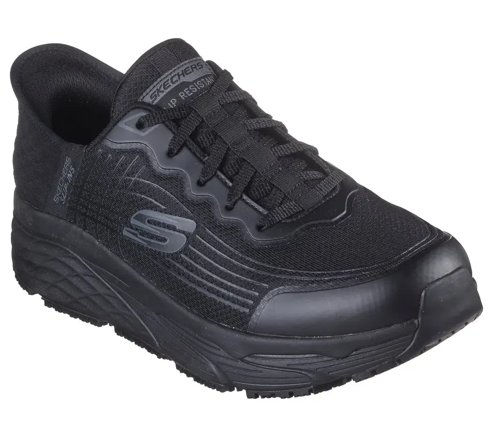 Zapatos de trabajo antideslizantes Skechers Slip-ins con ajuste Relaxed Fit: Max Cushioning Elite – Remmal Zapatos de trabajo antideslizantes Skechers Slip-ins con ajuste Relaxed Fit: Max Cushioning Elite – Remmal