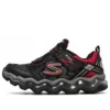 Zapatos deportivos bajos Turbowave antideslizantes y resistentes al desgaste, negro y rojo