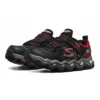 Zapatos deportivos bajos Turbowave antideslizantes y resistentes al desgaste, negro y rojo