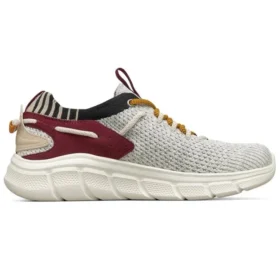 Zapatos deportivos Bobs B Flex Gris/Blanco/Rojo