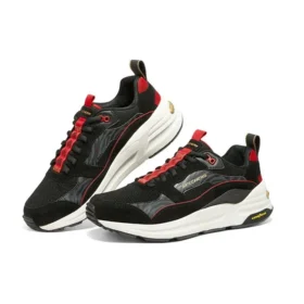Zapatos deportivos casuales «Negro Gris Rojo»