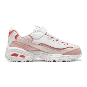 Zapatos Dlites Chunky «Blanco Rosa Rojo»
