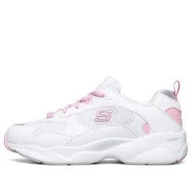 Zapatos gruesos de ocio D’ Lites Campus, blancos/rosa